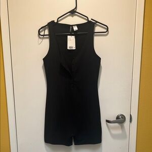 H&M Black Sleeveless Romper